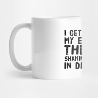 Getting exercise by shaking head in disbelief Mug